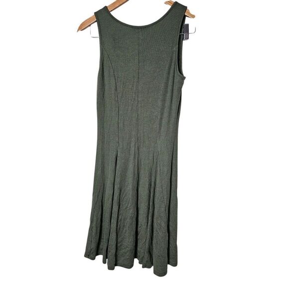 Toad & Co Dress Womens Small Daisy Ribbed Green A Line Sleeveless Boho Outdoor - Picture 3 of 7